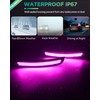 PWOBVZ Pink Purple LED Side Marker Lights for Dodge Charger