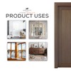 Polished Chrome Sliding Door Lock, Heavy-Duty Steel Door Bolts for