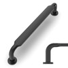 Amerdeco 10 Pack Matte Black Cabinet Pulls 6.3 Inch(160mm) Hole