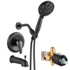 gotonovo Bathroom Shower Head Kit High Pressure Combo System Shower