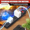Multicontacto, 110V 10A 6 Tomas Multicontacto Pared con 1m Extension