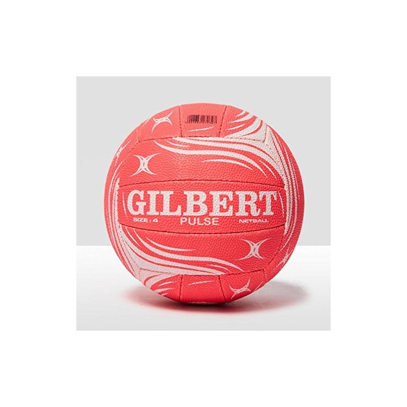 Gilbert Boys Pulse Match Net Ball - Pink/White, Size 5