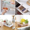 WDDP 3-Piece Set Extendable Fridge Organiser, Fridge Drawer Organiser, Adjustable