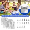 4PCS Coolers Stainless Steel Replacement Hinges,Hinges kit for Colemans Coolers