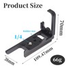 FOTGA Vertical Shoot Quick Release Plate L-Shaped Bracket Holder Hand