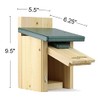 Kettle Moraine Cedar Nest Box with Recycled Roof for Wrens