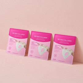 씨케이디 종근당건강 레티노콜라겐 저분자 300 탄력광채 마스크, 1개입, 10개 CKD Jongkundang Health Retinol Collagen Low Molecular 300 Elasticity Radiance Mask, 1 Piece, 10 Pieces