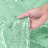 BEDDEB 4PCS Mint Green Sequin Backdrop Curtain, 2FTx8FT Glitter Backdrop