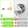 Battery Operated Wall Sconce Set of 2, Gold USB Rechargeable