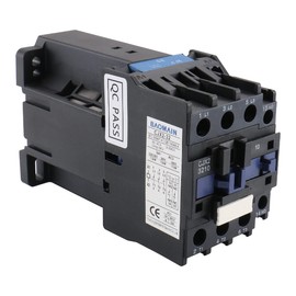 Baomain 3-Pole DC Contactor CJX2-3210 – 24VDC Coil, 3NO+1NO Auxiliary, 660V 3-Phase, DIN Rail Mount
