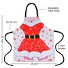 XIEJINJIA 2 Pack Water Resistant Santa Anime Christmas Aprons Wife