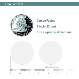 30pcs NTAG215 Card NFC Tag Blank White PVC Card NFC Coin Cards Compatible with Tagmo Amiibo and NFC Enabled Mobile Phones and Devices,Writable and Programmable£¬Round (25mm/ 1 Inch)