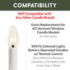 612 Vermont Programmable Ultra-Bright LED Window Candle Replacement Bulbs for