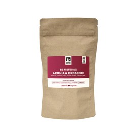 Bremer Gewürzhandel BIO Protein Mix aus Aronia & Erdbeere, vegan, Eiweißpulver ohne Süßstoff, 250g