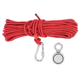 Salvage Magnet Deep Sea Double‑Sided Single Ring Maximum Load‑Bearing 176LBs 80KG D48‑3