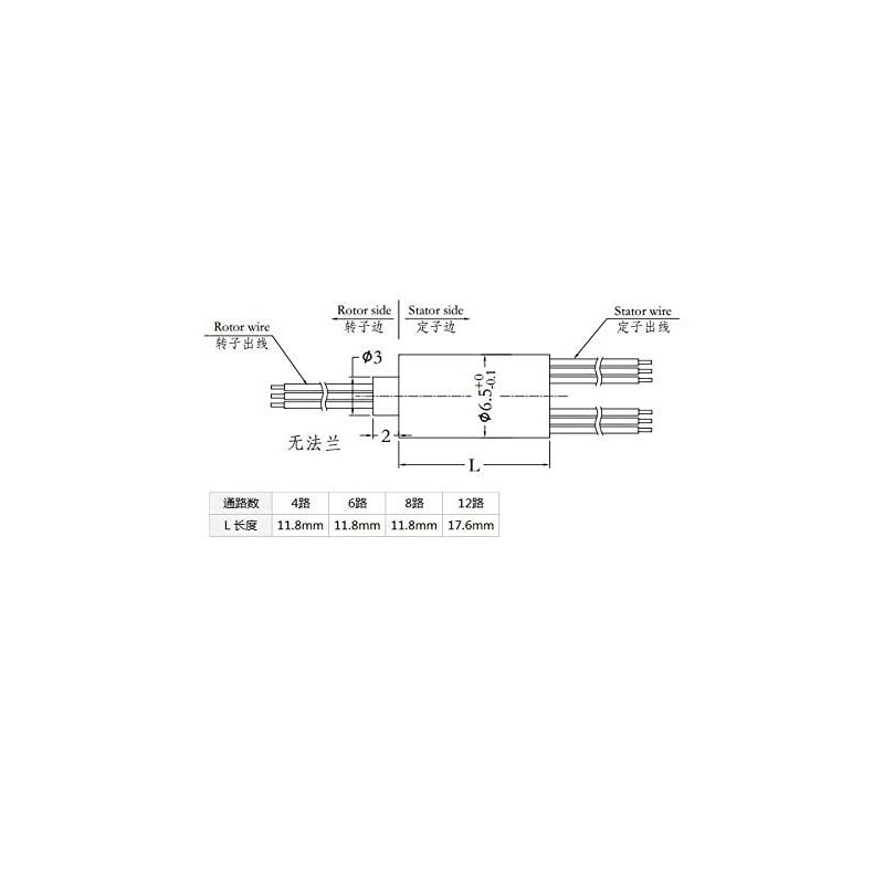 Taidacent Mini Cap Conductive Slip Ring DIY Handheld PTZ Collector