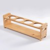 ZIZEV Oil Bottle Rack Seasoning Storage Holder Elegant Wooden Rack