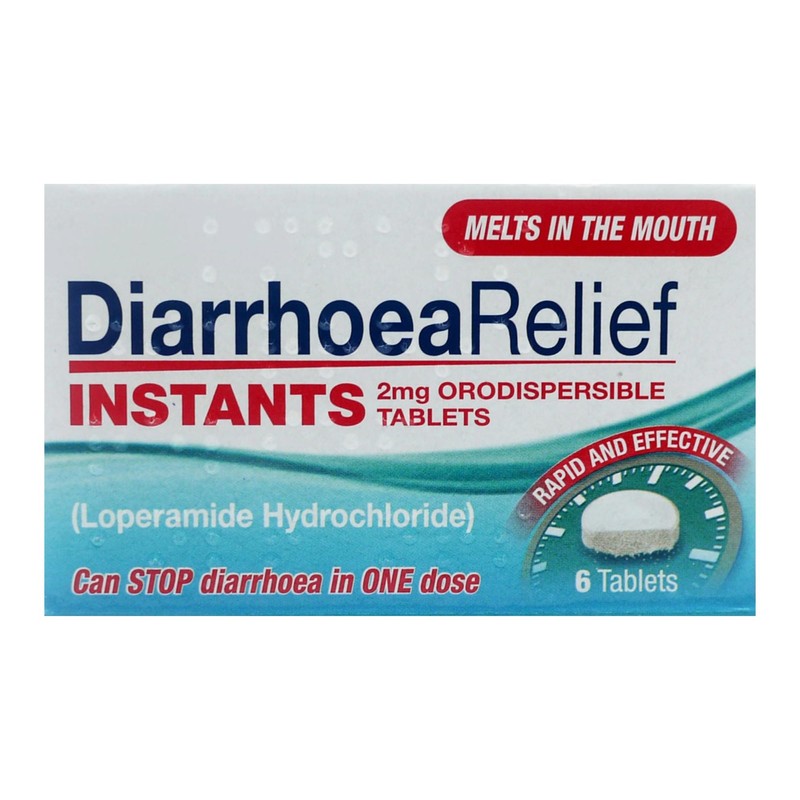 Instant Anti Diarrhea Tablets for Adults - 4 x 6s