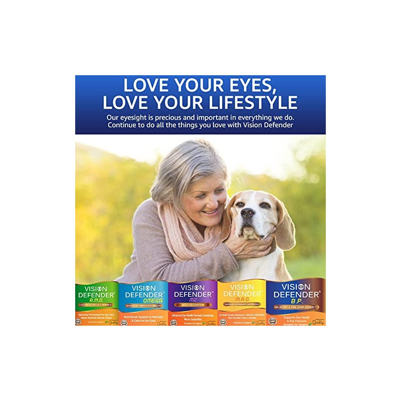 Vision Defender BP Eye Supplement: Bilberry and Pine Bark Extracts