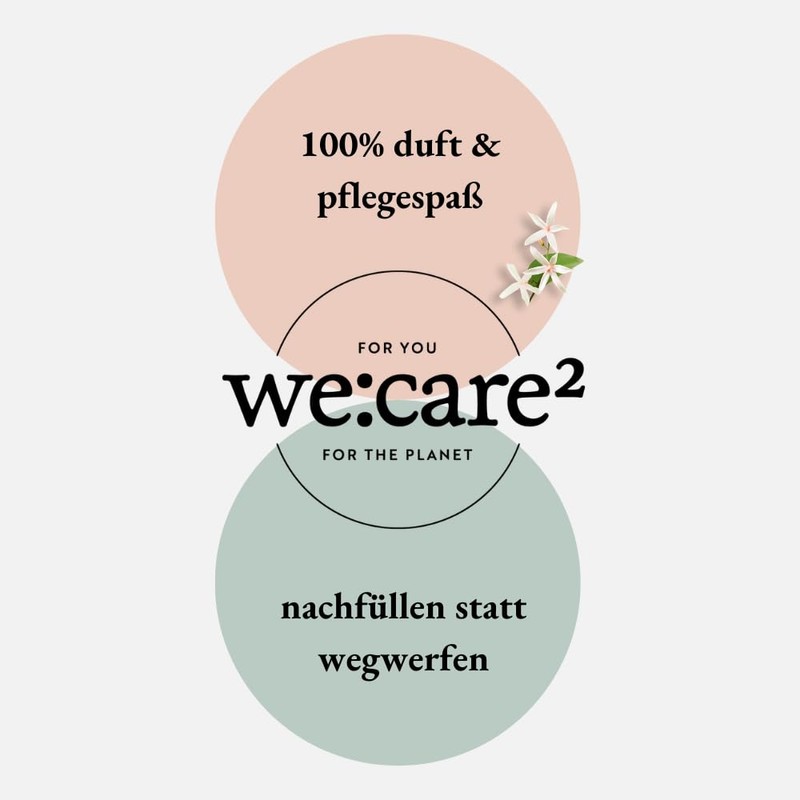 we:care² Shower Gel Refill Bag 500 ml Jasmine / Green