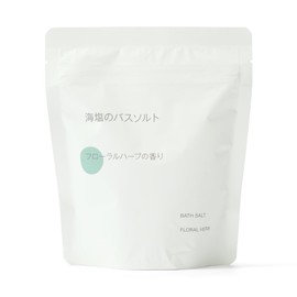 MUJI 84935077 Sea Salt Bath Salt, Floral Herbal Scent, 12.2 oz (360 g) / Spoon