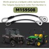 Unbranded 2X Tailgate Cable M159508 for John Deere Gator XUV