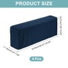 uxcell 4 Pcs Stretch Armrest Covers, Polyester Couch Armchair Cover