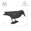 WELLGRO® Bird Scarer Crow Sitting or Flying Plastic Black Sitting