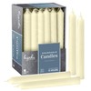 Hyoola Taper Candles - 7 Inch Ivory Dripless, Unscented Dinner