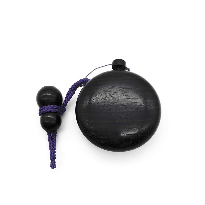 shingon.shop Paint Incense Container Case, Wooden, Black Altar, Large Size,