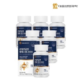 Daewoong BioScience 대웅생명과학 관절연골엔 엠에스엠 MSM 2000 120정 6박스(12개월분) 식이유황 뼈건강 Daewoong Life Science Joint Cartilage MSM 2000 120 Tablets 6 Boxes (12 Months Supply) Dietary Sulfur Bone Health