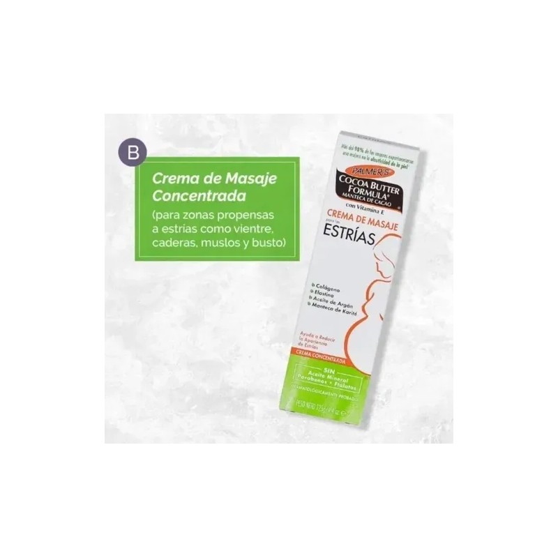 Palmer Aceite Corporal Hidratante Crema Masaje Estrias Manteca Cacao