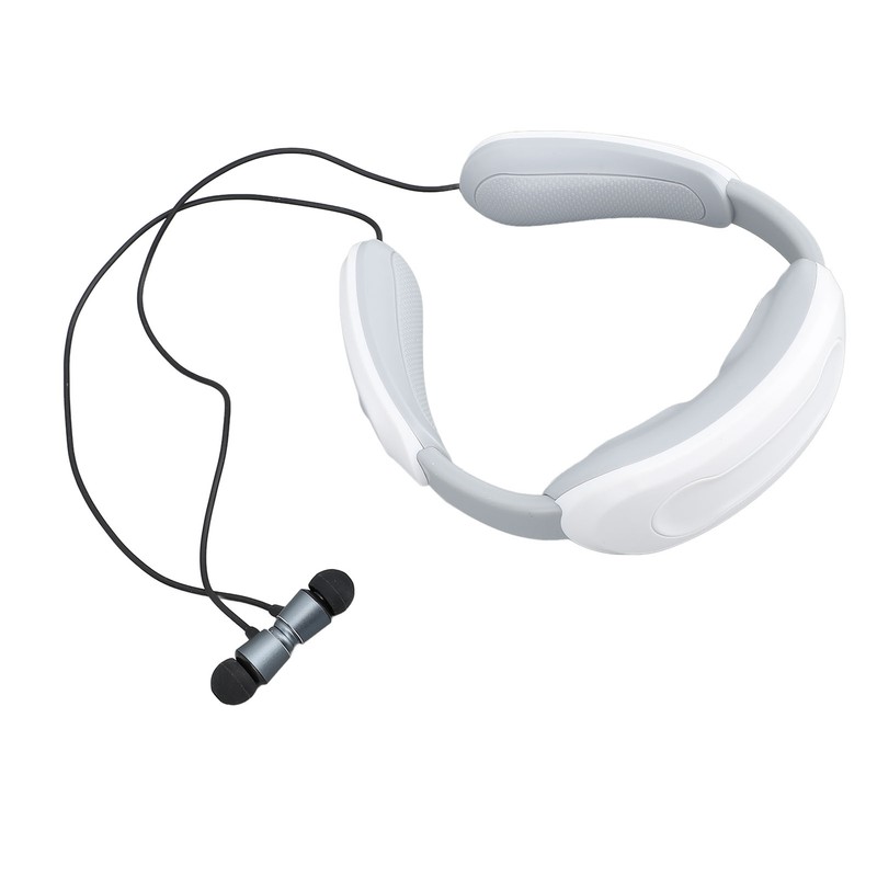 Portable Neck Massager Multifunction Electric Pulse Bluetooth Headset Relieve Fatigue