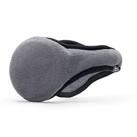 180s Men's Tec Fleece Behind-the-head Ear Warmer, Cold-Weather Winter Earmuffs (Gray, Ear-Warmer)