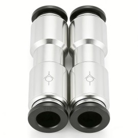 Closmos Pneumatic Push to Connect Fitting Check Valve 1/4" OD x 1/4" OD One-way Valve Pack of 2