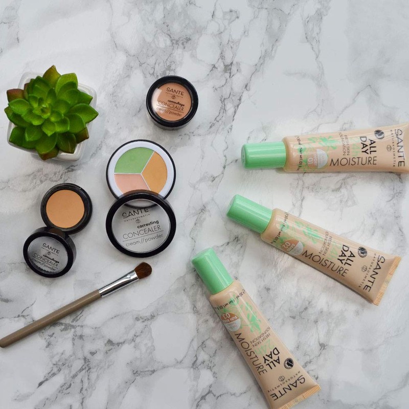 SANTE Naturkosmetik Correcting Concealer, 3-in-1, 3 Colour Shades for Covering
