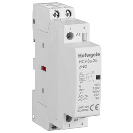 Hofwgele HCH8s-25 AC Contactor 25A 2P 110V 120V 2 Pole Universal Circuit Control DIN Rail Mount
