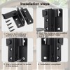 Stainless Steel Door Bolt, Lockable Fastener with Padlock Hole Latch,
