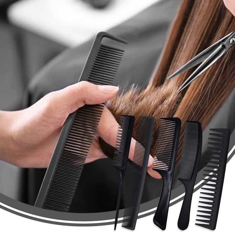 5 Pieces Hair Comb Set, Big Teeth Comb Fine Comb