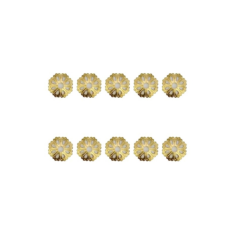 Tiazza 10pcs Convex Round Brass Backplate Washers - Classical Furniture
