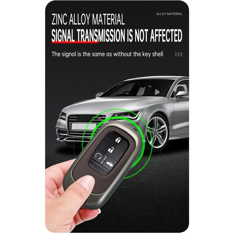 Generic Alloy Key Protective Key Case Cover with Keychain Fit