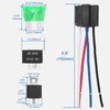 Weasch Fuse Relay Switch Kit, 12V 30A, 4 Pin SPST,