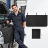 Black Fender Protector Mat with Hooks, 53.5 x 25.6 in,