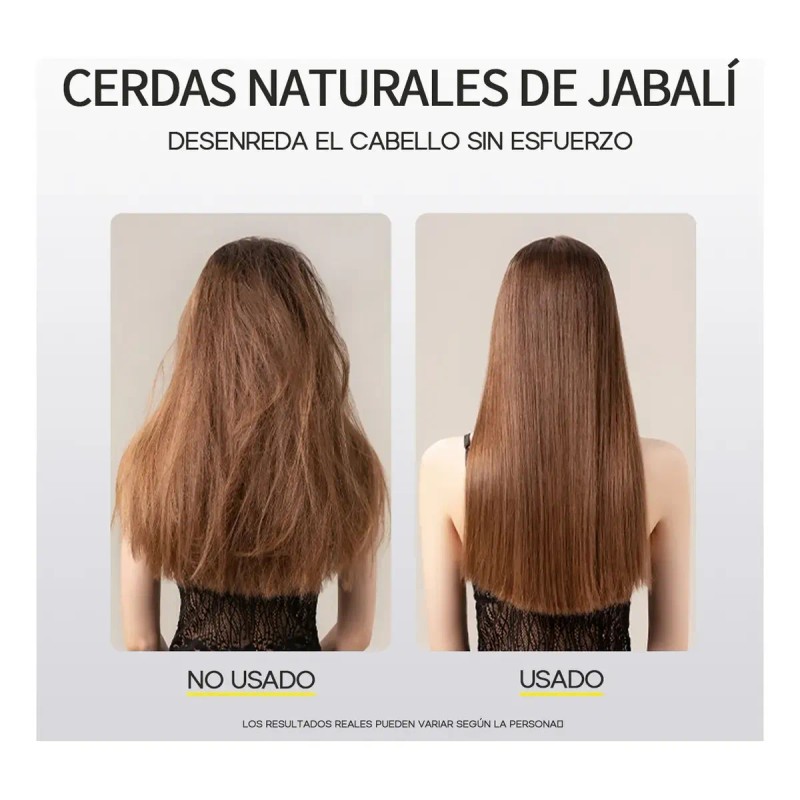Cepillo De Cerda De Jabalí Y Nylon De Doble Capa