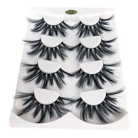 Mikiwi Lashes, 25mm Faux Mink Lashes, 6D Faux Mink Lashes, Faux Mink Eyelashes, Dramatic Lashes, 25mm Faux 3D Mink Eyelashes (6D4-06)