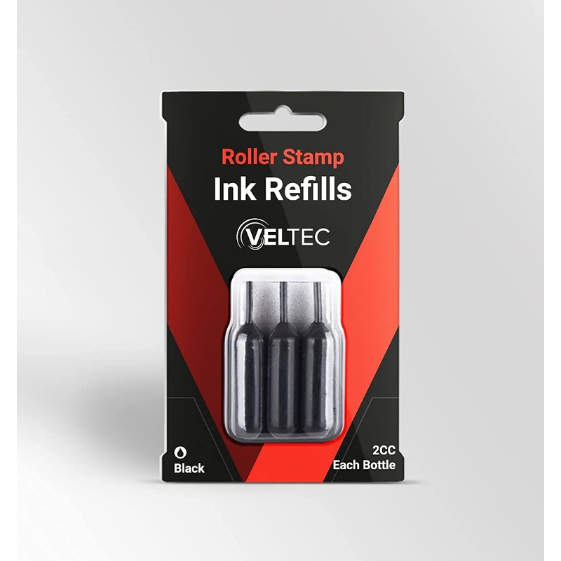 Roller Stamp Refill Ink – 3 Pack (2cc Each) |