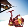 8 Bearing Fishing Spinning Reel Red Color 5.2:1 Gear Ratio