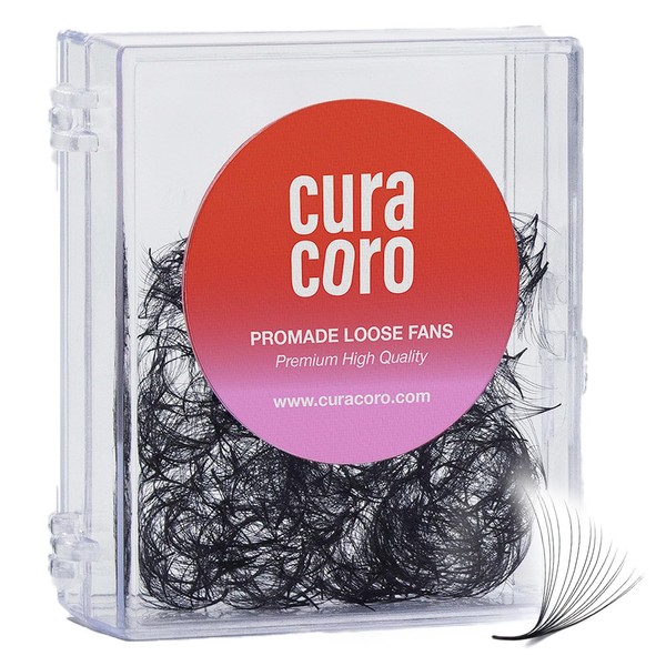 Curacoro Promade 500 Fans - Handmade Volume Promade Eyelashes Fans,