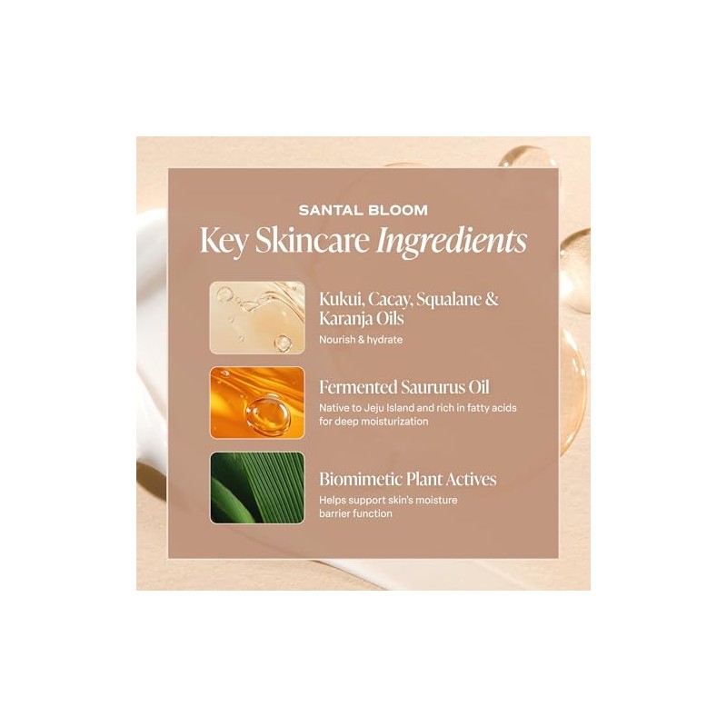 Saltair - Aceite corporal Santal Bloom - Hidratante corporal nutritivo