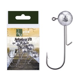 Zite Fishing Jig Head Assortment Various Sizes 3.5-12 g for Perch to Zander Predator Fish (5 Grams)